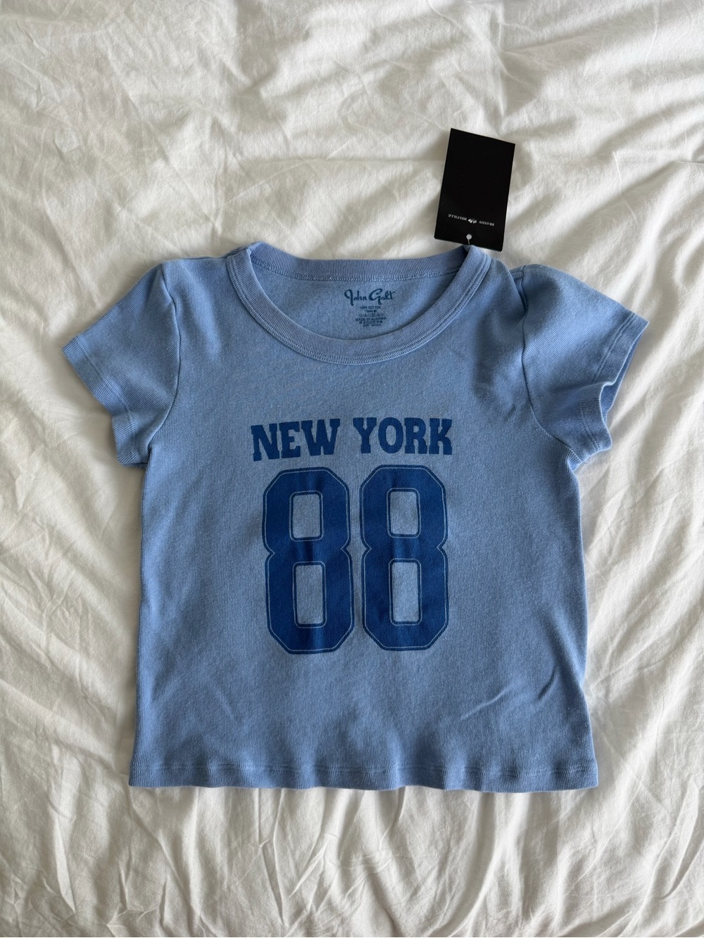 BRAND NEW BEANDY MELVILLE ' New York 88 Blue Graphic Tee